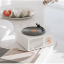 Vinivn Retro Turntable Wireless Mini Bluetooth 5.0 Speaker Portable Subwoofer, 8 Hours Working Time