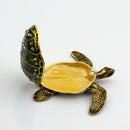 Turtle Metal Jewelry Box Trinket Case Crystal Storage Organizer Birthday Gift