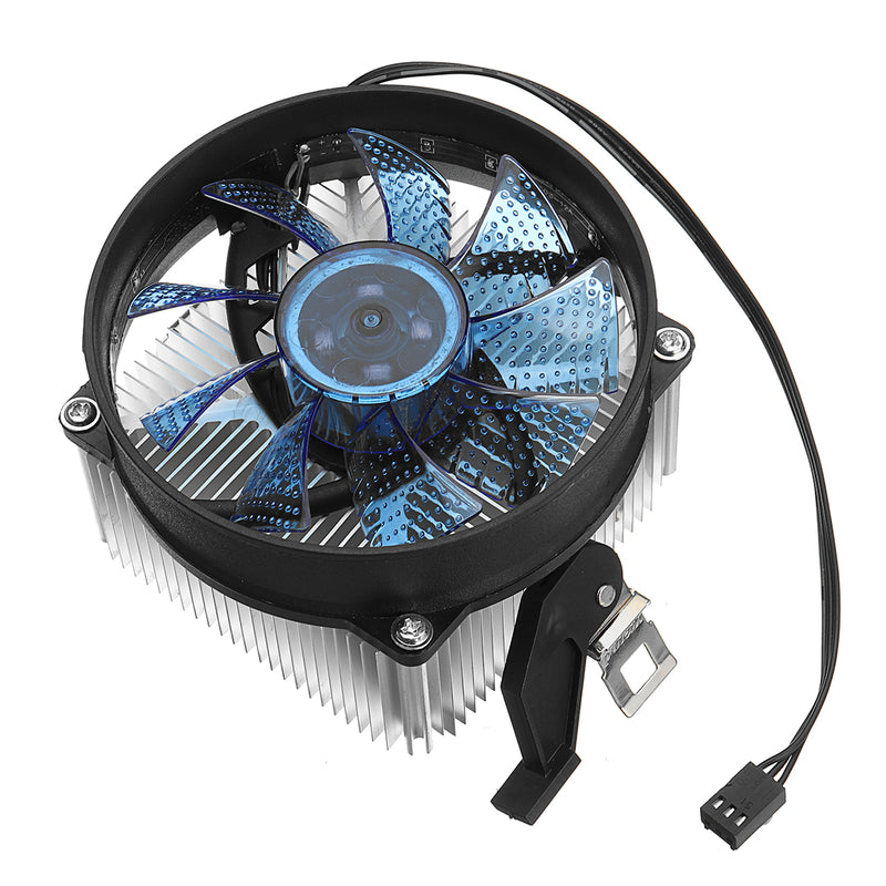 12V DC Copper Core CPU Cooler Fan Computer Cooling Fan Ultra Quiet LED CPU Fan for AMD/Intel 115X