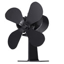 4 Blades Heat Powered Stove Fan For Ultra Quiet Log Wood Burner Fireplace Home Eco Fan