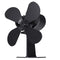 4 Blades Heat Powered Stove Fan For Ultra Quiet Log Wood Burner Fireplace Home Eco Fan