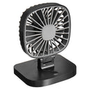 Portable USB Dual Head Mini Air Fan 360 Rotation for Car Home Office Cooling