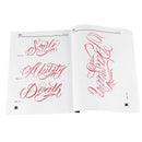 96 Page Chicano Calligraphy Font Lettering Pattern Tattoo Stencils Body Art Tattoo Accessories