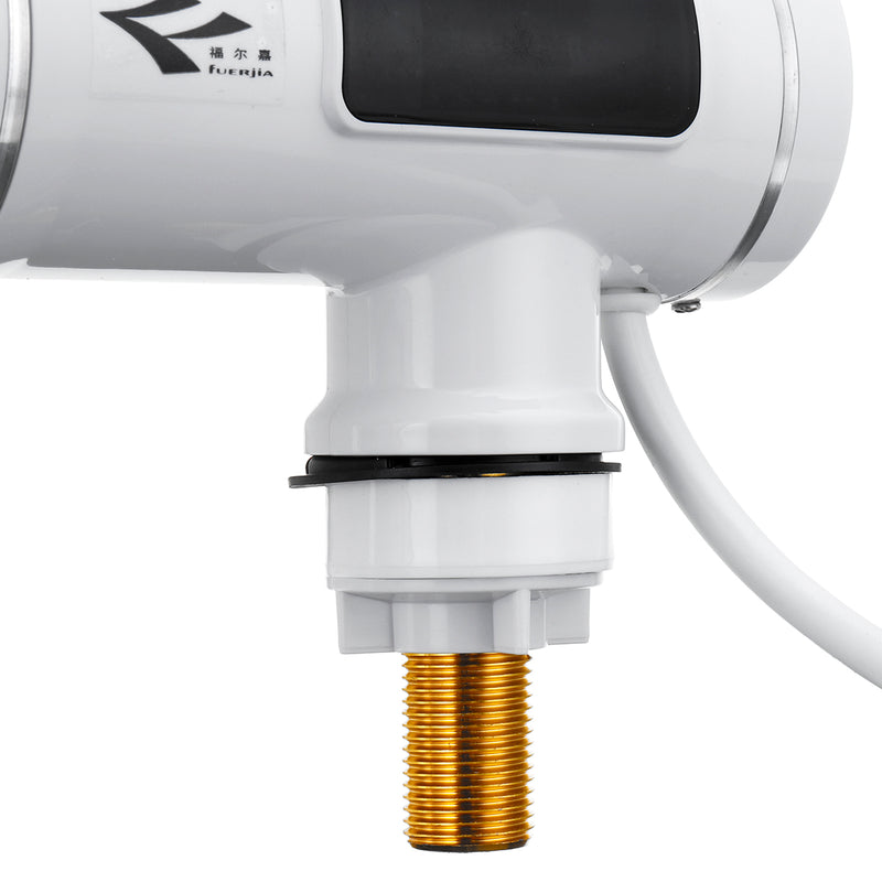 3000W Electric Heating Water Tap Temperature Display Hot Water Heater Faucet Home Bathroom