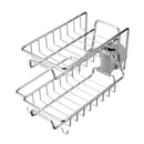 2 Layers Drain Rack Kitchen Sink Faucet Sponge Soap Cloth Storage Drying Holder