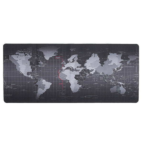 800x300x2mm Large Size World Map Mouse Pad For Laptop Computer