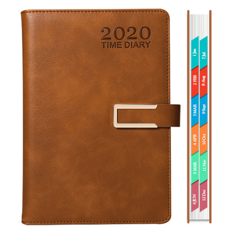 A5 Notebook 2020 Year Time Diary 365 Days Daily Schedule Planner Notepad Calendar Book