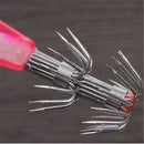 LEO 1pc 10/11/13cm LED Wooden Shrimp Fishing Lure Luminous Squid Jig Hard Bait Fishing Tackle