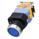 Excellway 22mm NO+NC Momentary Panel Mount DPST Control Push Button Switch AC220V