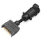 7 Pin Flat Male To 7 Pin Round Female Trailer Adapter Electric Towing Converter