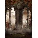 5x7FT Retro Vinyl Terror Castle Studio Photography Background Backdrop Baby Prop