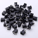 50pcs DC-005 3Pin Black DC Power Jack Socket Connector 5.5*2.1mm