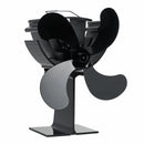 4 Blade Heat Powered Stove Fan Quiet Wood Log Burner Fireplace Eco Fan Heating Distribution No Electricity Or Battery