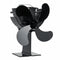 4 Blade Heat Powered Stove Fan Quiet Wood Log Burner Fireplace Eco Fan Heating Distribution No Electricity Or Battery