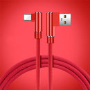 Bakeey Dual 90 Degree Angle Type C Fast Charging Data Cable 2M For Oneplus 5t Xiaomi 6 Mi A1 S9