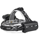 XANES 2309-A Bicycle Headlight 6 Switch Modes T6 + 2 x LTS White Light Outdoor Sports HeadLamp