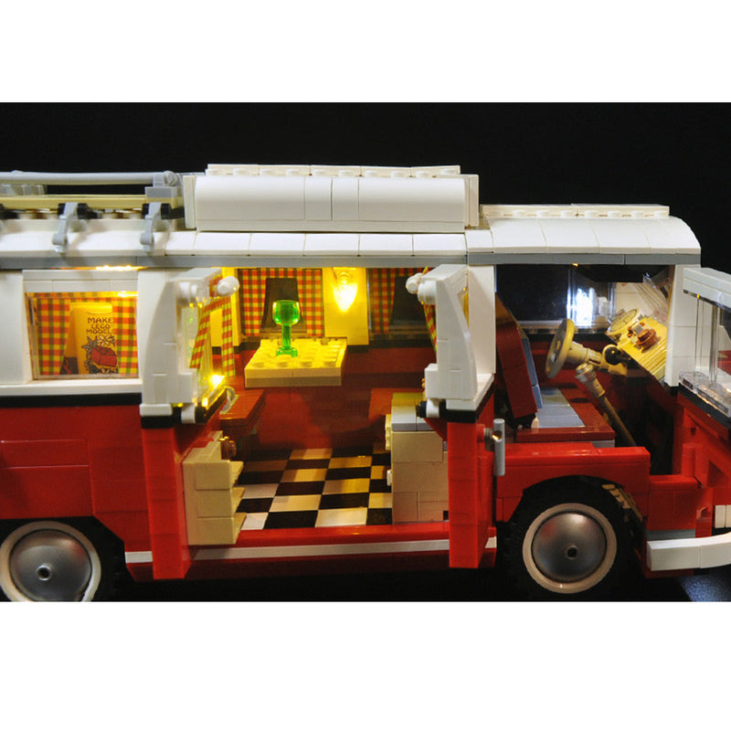 Updated LED Light Lighting Kit For LEGO 10220 T1 Campingbus VW CAMPER VAN Bricks