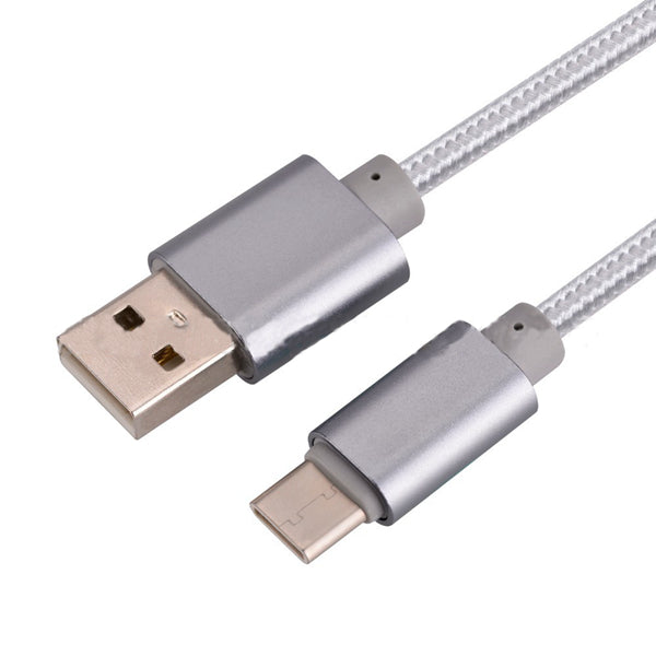 2.1A Braided Type C Data Sync Charging Cable 1m For OnePlus 5 Xiaomi 6 Samsung Note 8 S8