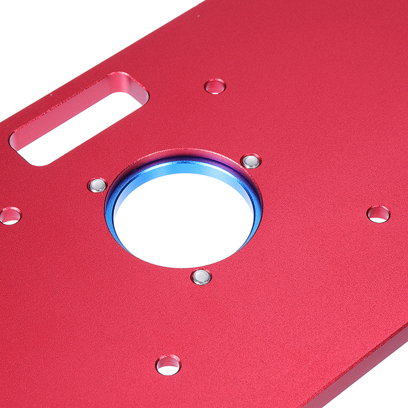 235x120x8mm Universal Aluminum Router Table Insert Plate with Ring For Woodworking