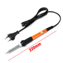 60Pcs 220V 60W Wood Burning Pen Set Stencil Soldering Tips Tools Pyrography Solder Iron Kit