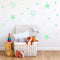Honana DX-144 38x87CM Fluorescent Glow Hollow Out Stars Wall Sticker