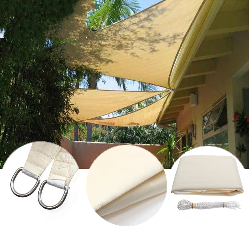 3.5M/11ft Triangle Sun Shade Sail UV Water Resistant Canopy Patio Garden Tent Awning