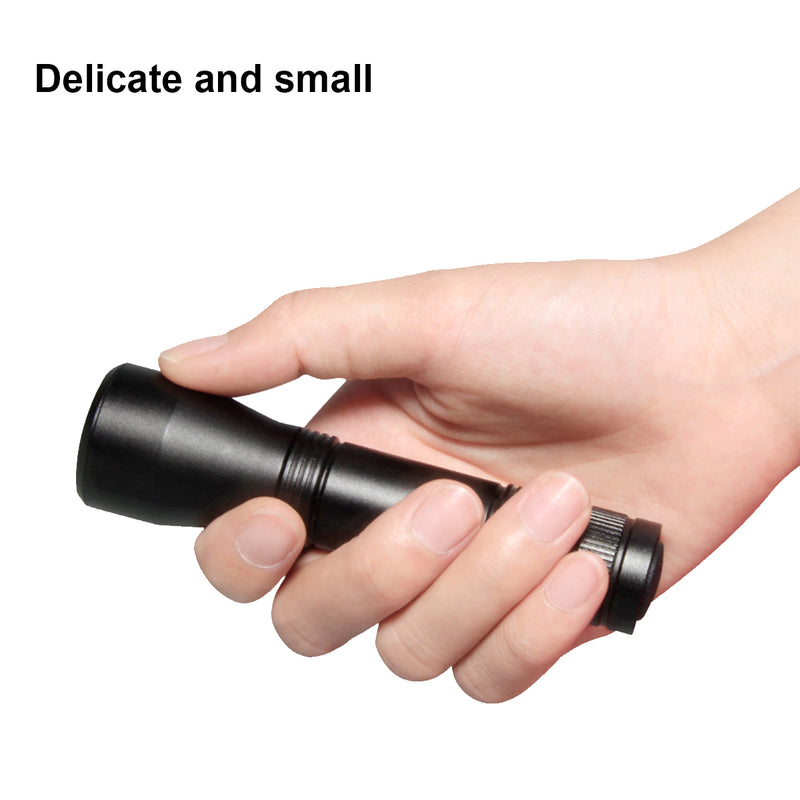 T6 Portable Black Tactical Military LED Flashlight Torch Zoom-able Work