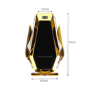 New Automatic Qi Wireless Car Charging Charger Mount Clamping Vent Phone Holder