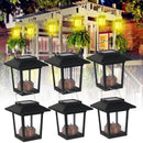 6PCS Waterproof Solar Powered Lantern Light Hanging Outdoor Garden Lamp