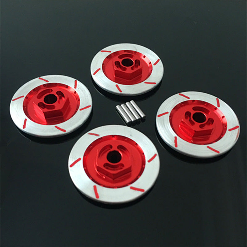 4PCS Aluminum Alloy Brake Disc Wheel Rim Box Metal Hex Adapter 12MM for RC  D8J5