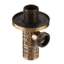 Antique Brass Triangle Valve Bathroom Accessory G1/2 Brass Angle Stop Valve Filling Valve Cylinder Type