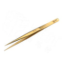 BEST BST-SS-SA Gold Plated Tip Tweezer Precision Tweezers Laid Special Hard Wear-resistant