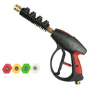 High Pressure Cleaning Gun, 3000 PSI, with 4 Color Pressure Washer Nozzle