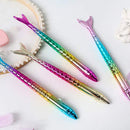 Gel Pens 0.5Mm Black Ink Novelty Mermaid Design Writing Pen Plastic Creativ T2N7