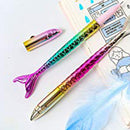 Gel Pens 0.5Mm Black Ink Novelty Mermaid Design Writing Pen Plastic Creativ T2N7