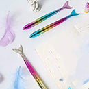 Gel Pens 0.5Mm Black Ink Novelty Mermaid Design Writing Pen Plastic Creativ T2N7