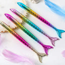 Gel Pens 0.5Mm Black Ink Novelty Mermaid Design Writing Pen Plastic Creativ T2N7