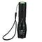 Tactical 90000LM T6 LED Flashlight Zoomable Torch Lamp 18650 Batt Charger Kit Set