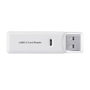 USB 3.0 High Speed Multifunctional TF SD Card Reader Black White