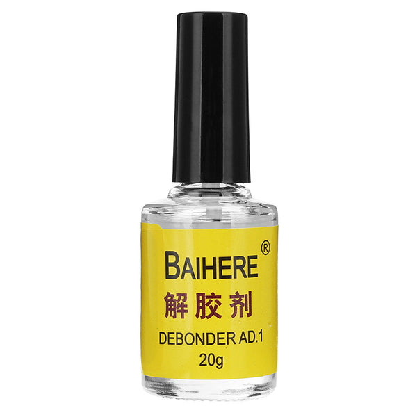BAIHERE 20g Glue Debonder Remover Dispergator Cleaner for Instant Adhesive 502 Super Glue Nail Glue
