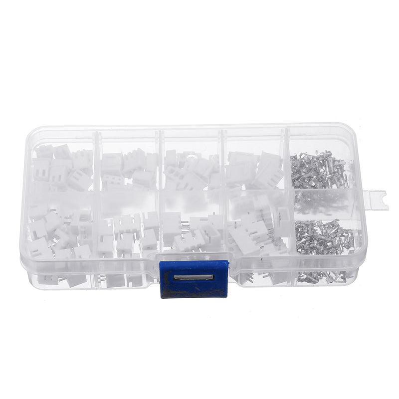 1250Pcs 2.54mm XH2.54 2p 3p 4 Pin Connector Plug+Straight Needle+Terminal Socket Header Wire Adaptor