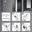 High-Pressure Handheld Shower Heads 5 Settings - 4 Inch Shower Head with Ho