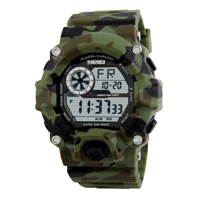 SKMEI 1019 Digital Watch Fashion Multi-funcional Sports Chronograph 50M Waterproof Men Wrist Watch
