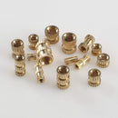 330Pcs Female Thread Knurled Nuts M2 M3 M4 M5 Brass Threaded Insert Round I F4F3