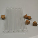 50Pcs Laboratory Plastic Test Tube 15Ml with Cork 15X150Mm Laboratory Schoo R4W7