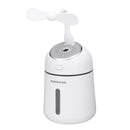 4 In 1 330ML Ultrasonic Air Humidifier USB Fan LED Light Cool Mist Aroma Oil Diffuser