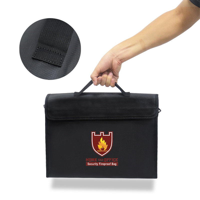 Waterproof Fire Resistant Document Bag Waterproof File Bag Protection Cash Money File Passport Pouch