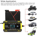 12V 8A 24V 4A Pulse Repair Charger with Lcd Display, Contact Control Car Ch