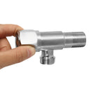 Stainless Steel Angle Valve 1/2" Kitchen Bathroom Toilet Water Faucet Shut Off Valve