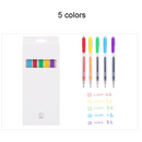 Kinbor DTB6698 5/10 Colors Colorful Press Gel Pens 0.5mm Frosted Barrel Drawing Writing Pen Office School Supplies Gifts